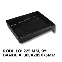 Bandeja negra para pintura